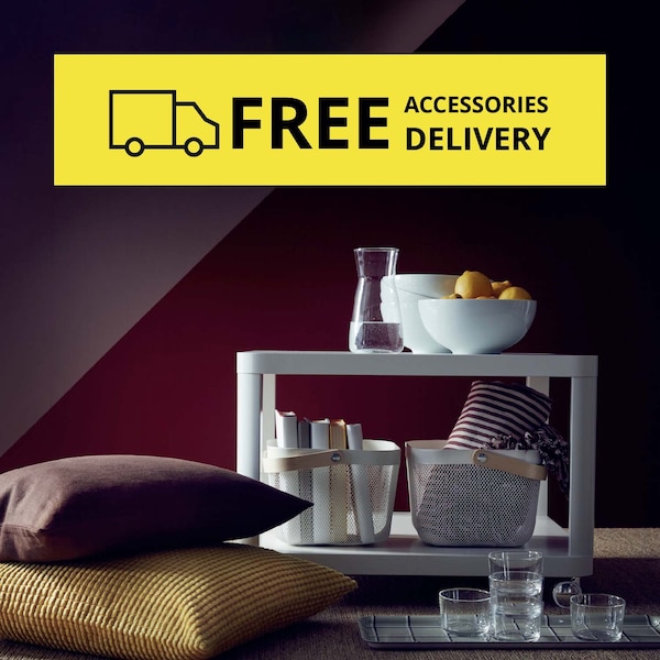 Banner of free accessories delivery
