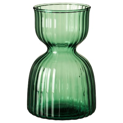 VINTERFINT Vase, green, 13 cm